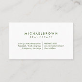 Groene weg visitekaartje (Achterkant)