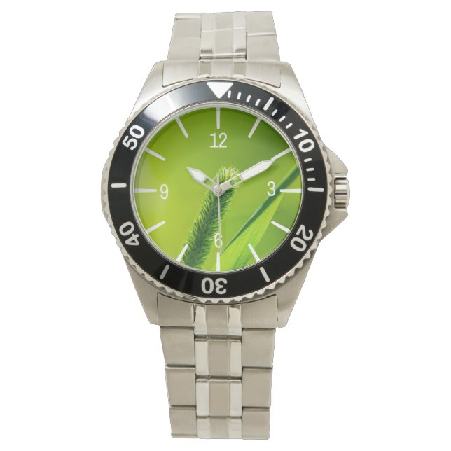 Groene wereld horloge (Voorkant)