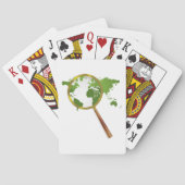 Groene wereld pokerkaarten (Achterkant)