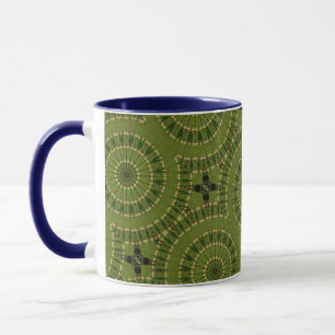 Groene Wiel Mandala / Grünes Rad Mandala Mok