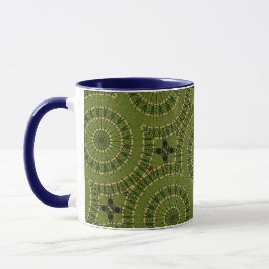 Groene Wiel Mandala / Grünes Rad Mandala Mok (Links)