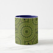 Groene Wiel Mandala / Grünes Rad Mandala Mok (Midden)