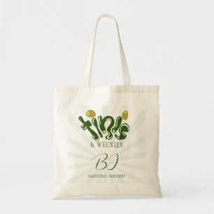 Groene Wieners & Tinis Martini Meisjesuitje Party Tote Bag