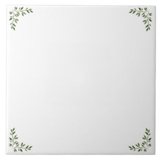 Groene wijnranken decoratieve tegel tegeltje