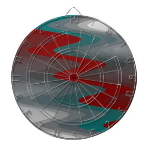 groene wijnrode grijze golven dartbord