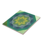 Groene wilde bloem tegeltje (Zijkant)