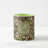 Groene Wildflower Garden Pattern Mok (Midden)