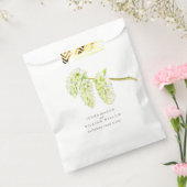 Groene wilgen waterverf trouwtas bedankzakje (Gezegeld)