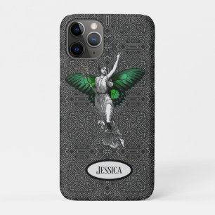  groene wingparatuur gepersonaliseerd deco iPhone 11 pro hoesje