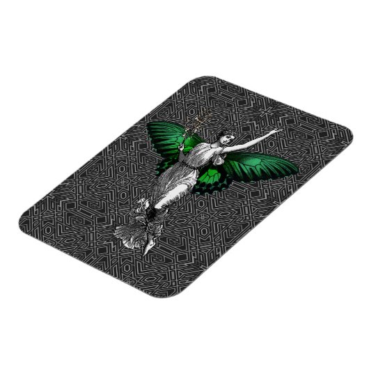  groene wingparkkunst Deco Magneet (Linkerzijde)