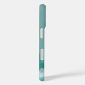 Groene & Witte Abstracte Verf Case-Mate iPhone Case (Achterkant / Rechts)