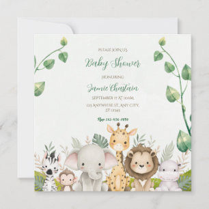 Groene Witte Aquarel Babyborrel