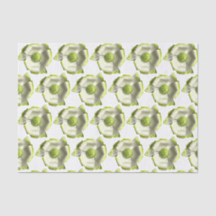 Groene Witte Bloem - Bloemensieraden Zomer Bruilof Tissuepapier