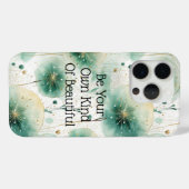 Groene witte bloemen Case-Mate iPhone case (Achterkant (horizontaal))