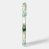 Groene witte bloemen Case-Mate iPhone case (Achterkant / Rechts)