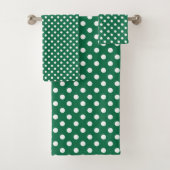 groene , witte en groene haarpunten bad handdoek (Insitu)