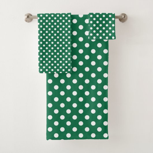 groene , witte en groene haarpunten bad handdoek (Insitu)