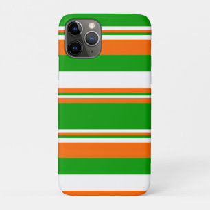 Groene, witte en Oranje strepen iPhone 11 Pro Hoesje