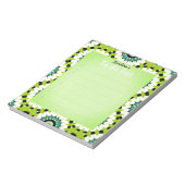 Groene witte en zwarte luis legant om lijst te doe notitieblok (Gedraaid)