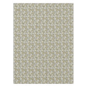 Groene Witte & Grijze Bladeren Tafelkleed (Voorkant)