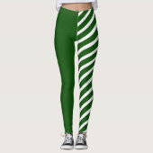 Groene & Witte Jester Leggings (Voorkant)