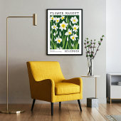 Groene Witte Narcissus December Geboorte Bloem Mar Poster