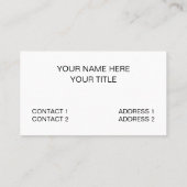 Groene Witte Polka Dot Retro Visitekaartje (Achterkant)