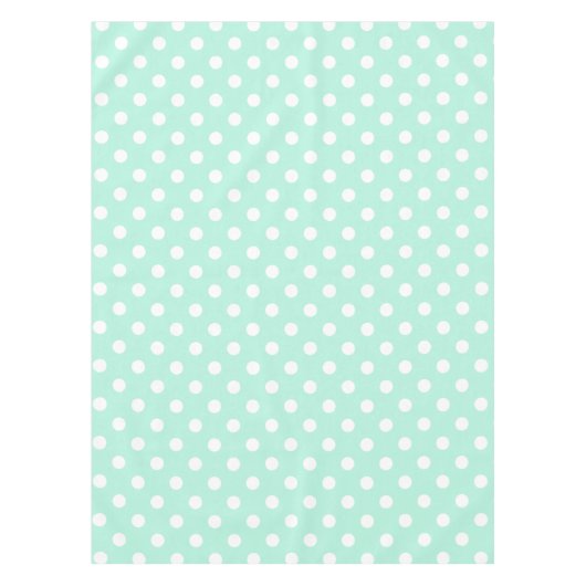 groene witte polka stip picnic tablecloth tafelkleed (Voorkant)