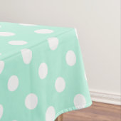 groene witte polka stip picnic tablecloth tafelkleed (Voorbeeld)