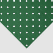 Groene witte polka stippen vakantie tissuepapier (Detail)