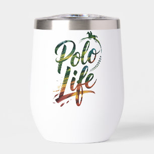 Groene Witte Polo Leven Typografie