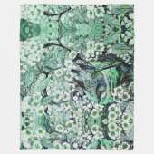 GROENE WITTE SPRINGSTROMEN FLEECE DEKEN (Voorkant)