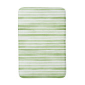 Groene Witte Strepen Badmat (Voorkant Verticaal)