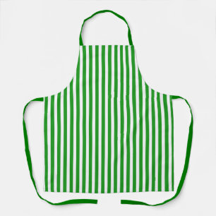 Groene Witte Strepen Chef Schort