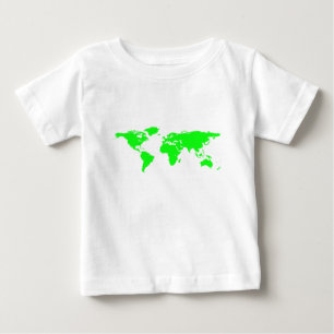 Groene witte Wereldkaart