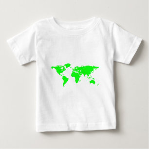 Groene witte Wereldkaart