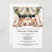 Groene witte wijngaard wijnwijn boerderij eetlanta kaart (Voorkant / Achterkant)