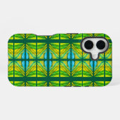 Groene woestijn inspiratie iPhone 16 hoesje (Achterkant horizontaal)