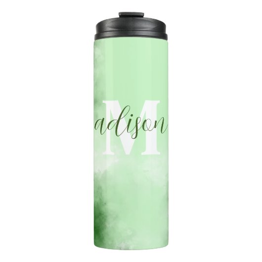 groene wolk Thermal Tumbler Thermosbeker (Voorkant)