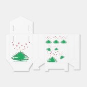 Groene X-mas Boom Harten Liefde Tent Bedankdoosjes (Uitgevouwen)