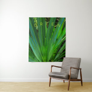 Groene Zaagpalmetto Wandtapijt Wandkleed