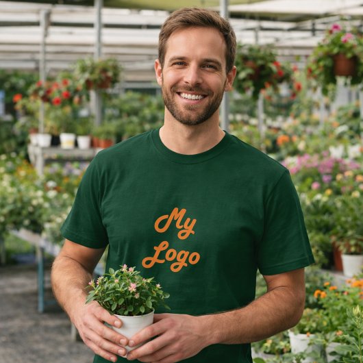 Groene zakelijke logo t-shirt