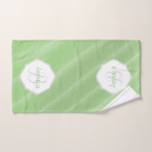 Groene zand rimpels - Aangepaste set handdoeken (Handdoek)
