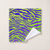 Groene Zebra Bad Handdoek (Wasdoekje)