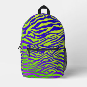 Groene Zebra Bedrukte Rugzak