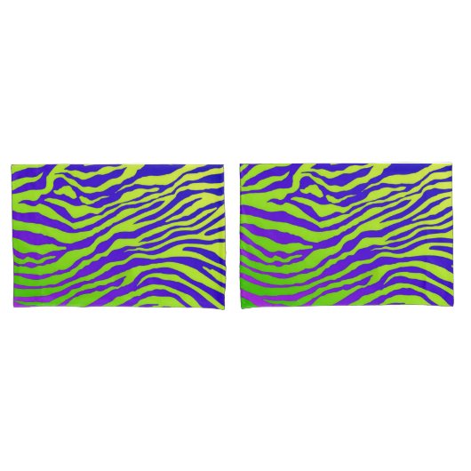 Groene Zebra Kussensloop (Voorkant-Set)