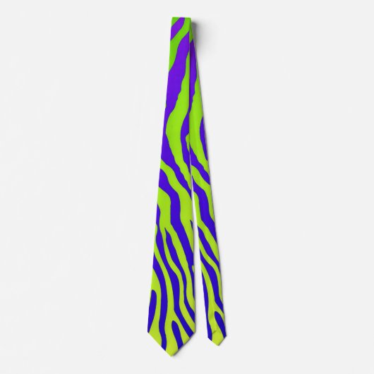 Groene Zebra Stropdas (Voorkant)