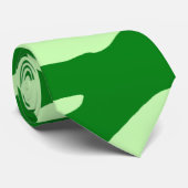 Groene zebra stropdas (Opgerold)