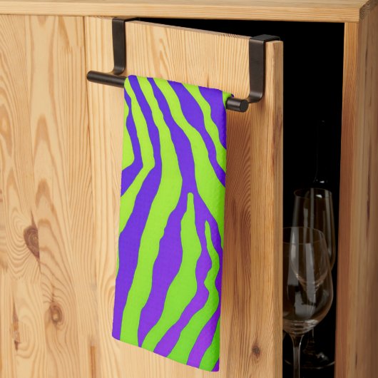 Groene Zebra Theedoek (Derde Gevouwen)