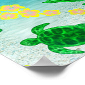 Groene Zee Poster (Hoek)